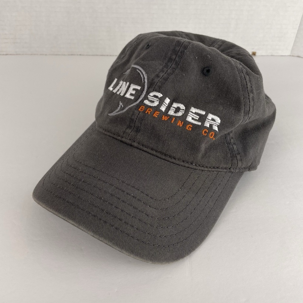 Line Sider Brewing Co. Dad Hat OSMF Gray Adjustable Baseball Cap Otto Beer - Picture 1 of 9